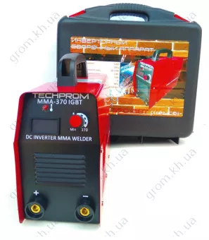 Фото 1- Сварочный инвертор Техпром ИСА MMA-370 (бывший 320) в кейсе с электронным табло