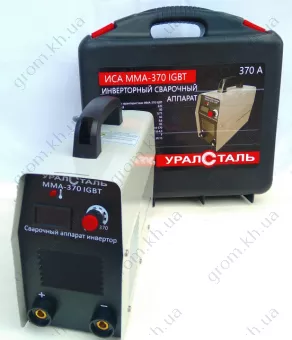 Фото 1- Зварювальний інвертор Уралсталь ІСА ММА 370 IGBT (кейс)