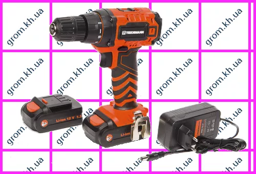 Фото 1- Шуруповерт акумуляторний Tekhmann TCD-12 Li