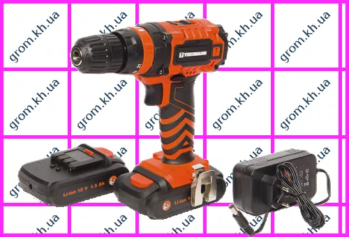 Фото 1- Шуруповерт акумуляторний Tekhmann TCD-18 Li