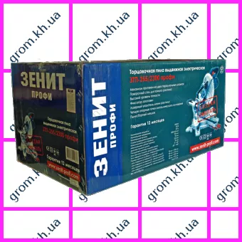 Фото 1- Настільна висувна торцювальна пила Зеніт ЗТП-255/2300