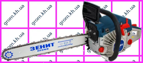 Фото 1- Цепная пила бензиновая Зенит БПЛ-52/457 профи