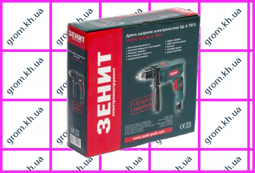 Фото 1- Дрель ударная Зенит ЗД-А 7013