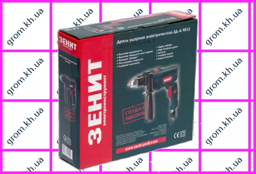 Фото 1- Дрель ударная Зенит ЗД-А 9013
