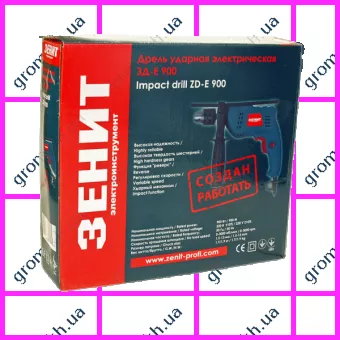 Фото 1- Дриль ударний Зеніт ЗД-E 900