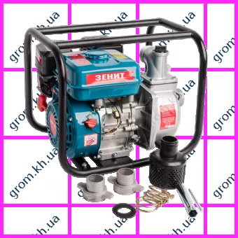 Фото 1- Мотопомпа бензиновая Зенит ЗМП-50