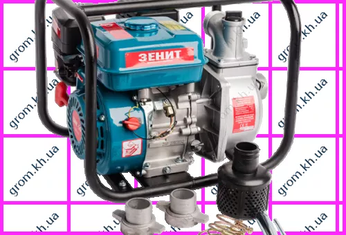 Фото 1- Мотопомпа бензиновая Зенит ЗМП-50