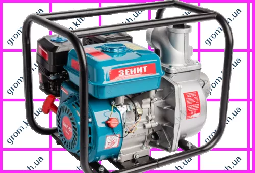 Фото 1- Мотопомпа бензиновая Зенит ЗМП-80
