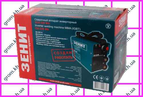 Фото 1- Зварювальний інвертор Зеніт ЗСІ-220 МН