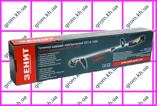 Фото 1- Триммер садовый электрический Зенит ЗТС-А 1500