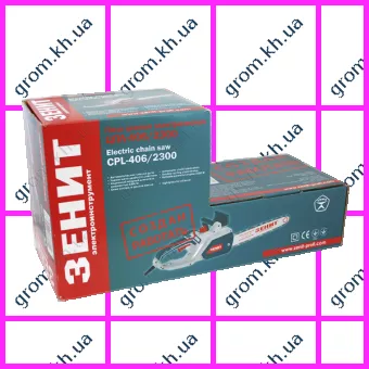 Фото 1- Цепная пила электрическая Зенит ЦПЛ-406/2300