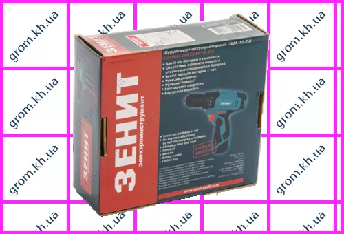 Фото 1- Шуруповерт аккумуляторный Зенит ЗША-12-2 Li