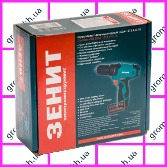 Фото 1- Шуруповерт аккумуляторный Зенит ЗША-1213 А Li-1К