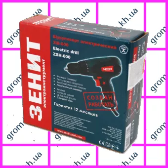 Фото 1- Шуруповерт сетевой Зенит ЗШ-600