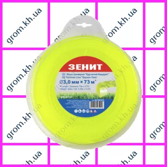 Фото 1- Лісочка для садових тримерів Зеніт «Витий квадрат» 3,0 мм × 73 м (КРК-30-73-С)