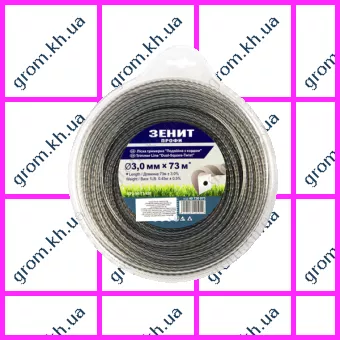 Фото 1- Лісочка для садових тримерів Зеніт «Подвійна з кордом» 3,0 мм × 73 м (КР2-30-73 КВ) Профі