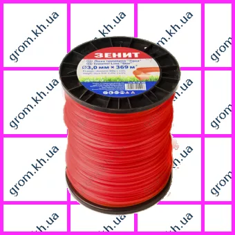 Фото 1- Лісочка для садових тримерів Зеніт «Зірка» 3,0 мм × 369 м (3В-30-369-ОР)