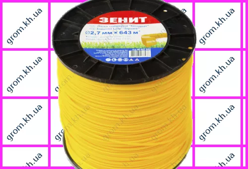 Фото 1- Лісочка для садових тримерів Зеніт «Квадрат» 2,7 мм × 643 м