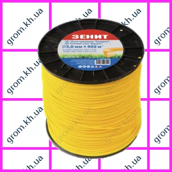 Фото 1- Лісочка для садових тримерів Зеніт «Квадрат» 3,0 мм × 502 м (КВ-30-502-ОВ)