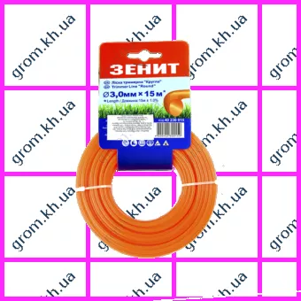 Фото 1- Лісочка для садових тримерів Зеніт «Кругла» 2,7 мм × 15 м