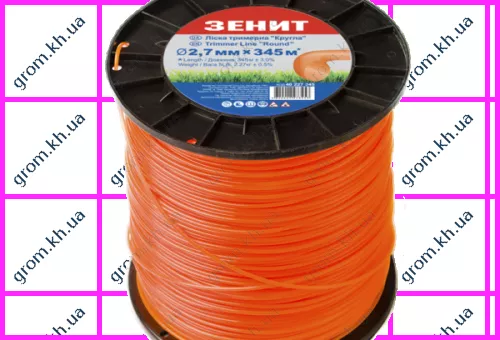 Фото 1- Лісочка для садових тримерів Зеніт «Кругла» 2,7 мм × 345 м