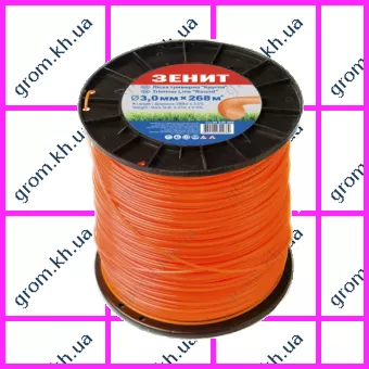 Фото 1- Леска для садовых триммеров Зенит «Круглая» 3,0 мм × 268 м