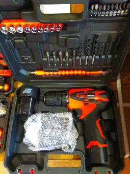 Фото 1- Мультифункциональный набор инструментов для монтажа с шуруповертом Edon ED-32TZ