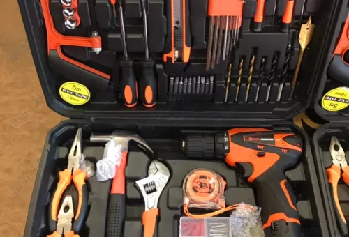 Фото 1- Мультифункциональный набор инструментов для монтажа с дрелью Edon ED-42L-TZ