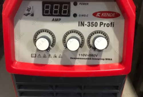 Фото 1- Зварювальний інвертор Kende IN-350 Profi MMA (220/380V)