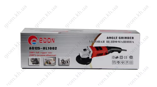 Фото 1- Шліфмашина кутова Edon AG125-HL1002