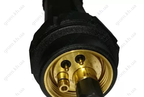 Фото 1- Центральный штекер KZ-2 в сборе для сварочных горелок с охлаждением газом