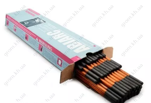 Фото 1- Угольные электроды Abicor Binzel ABIARC d-13,0мм L-430мм омедненные