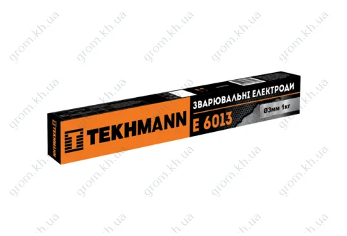 Фото 1- Электроды сварочные Tekhmann E 6013 d 3 мм х 1 кг