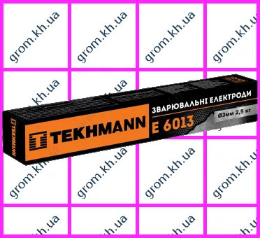 Фото 1- Электроды сварочные Tekhmann E 6013 d 3 мм х 2,5 кг