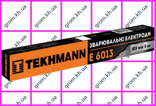 Фото 1- Електроди зварювальні Tekhmann E 6013 d 3 мм х 5 кг