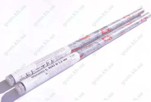 Фото 1- Електроди зварювальні Monolith E 4043 Ø3.2 мм, міні-тубус 3 шт