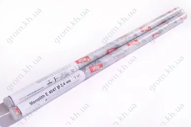 Фото 1- Електроди зварювальні Monolith E 4047 Ø2.4 мм, міні-тубус 3 шт