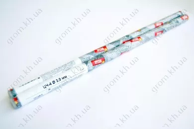 Фото 1- Електроди зварювальні ЦЧ-4 Ø3 мм, міні-тубус 3 шт