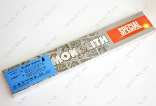 Фото 1- Електроди зварювальні Моноліт ЕА-395/9 Ø3 мм, уп 1 кг