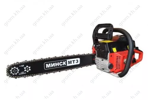 Фото 1- Бензопила Мінськ МБП-6500 2 шини 2 ланцюги суп.зуб пп метал праймер