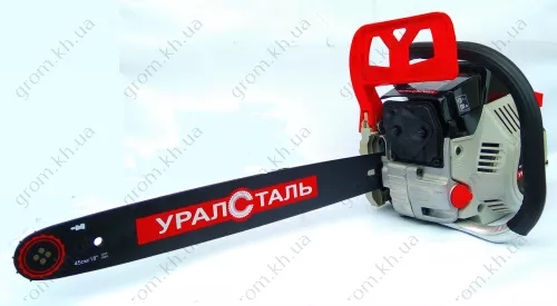 Фото 1- Бензопила Уралсталь УБП-6300 (п/п, 2 шини, 2 ланцюги, суп.зуб. праймер)