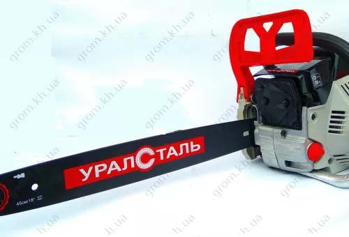Фото 1- Бензопила Уралсталь УБП-6300 (п/п, 2 шини, 2 ланцюги, суп.зуб. праймер)
