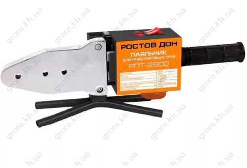 Фото 1- Паяльник для пластикових труб Ростовдон 2500 ВТ великий 2 тіни + ножиці + рукавички