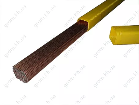 Фото 1- Пруток присадковий омеднений ∅ 2,4 TIG ER70S-6 (аналог СВ08Г2С)