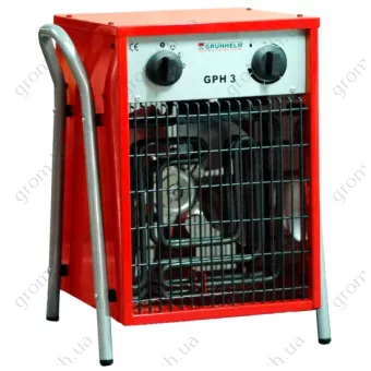 Фото 1- Электрический обогреватель Grunhelm 3.3 kW GPH-3
