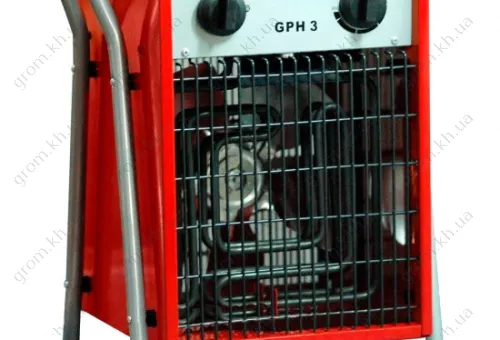 Фото 1- Електричний обігрівач Grunhelm 3.3 kW GPH-3