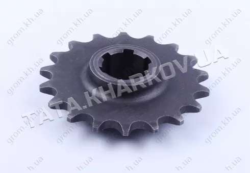 Фото 1- Звезда редуктора большая (вала шестиграного) Z-18 - 168F-170F