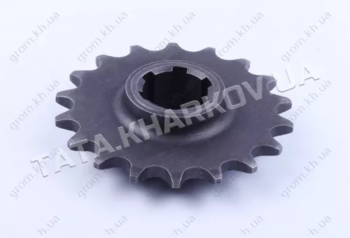Фото 1- Зірка редуктора велика (валу шестигранного) Z-18 - 168F-170F