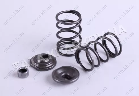 Фото 1- Клапанный механизм комплект (пружины, сухари, тепл.компенсаторы на 2 клапана) - 168F