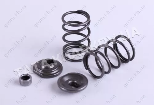 Фото 1- Клапанний механізм комплект (пружини, сухарі, тепл.компенсатори на 2 клапани) - 168F